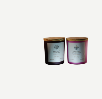 Luxury Scented Frosted Glass Jars - Ranjanas Studio